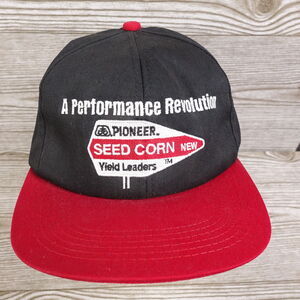 VINTAGE PIONEER SEED CORN K-PRODUCTS USA MADE SNAPBACK‎ FARMING HAT CAP